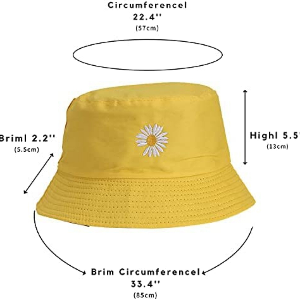 Reversible Yellow and black Bucket Hat - Picture 4 of 4